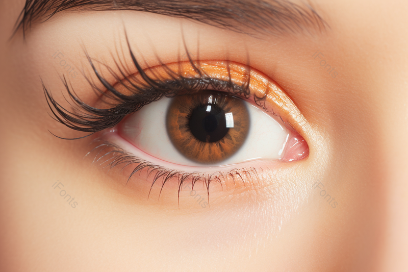 黄色皮肤女性眼睛眉毛眼部特写,高清,摄影图,摄影图片,图片大全,摄影图免费下载